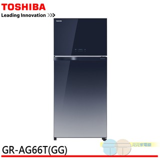 (領劵96折)TOSHIBA 東芝 -3度C抗菌鮮凍變頻冰箱 GR-AG66T(GG)