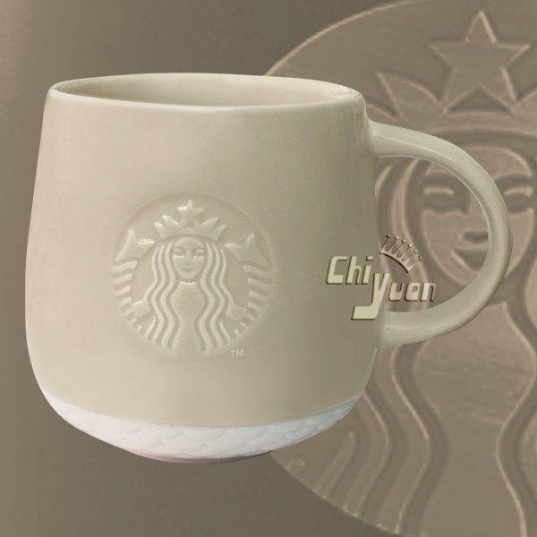 Starbucks 台灣星巴克 2022 柔沙白女神馬克杯 14oz 品牌經典 女神Logo 人魚麟 米白女神 馬克杯