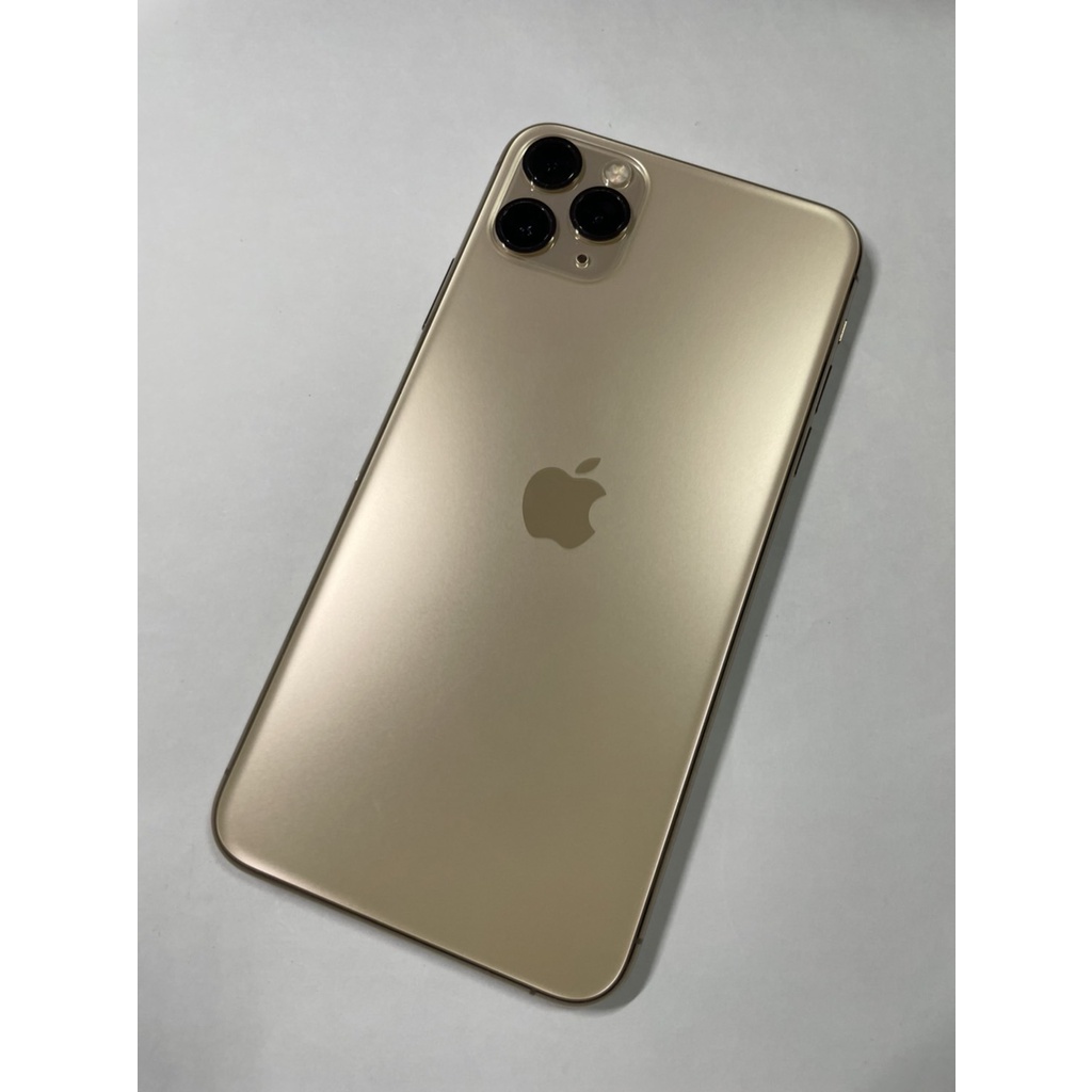 【有隻手機】二手的 iPhone11 Pro Max 金 64G-(電池健康度84%)-邊框右上方有小傷痕