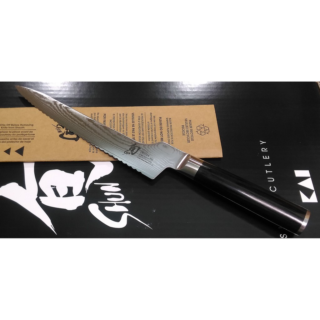 旬SHUN ~CLASSIC ~8.25吋麵包刀~VG10折疊鋼龍紋刀DM0724