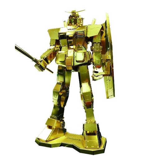 Tenyo  鐵片 機動戰士-鋼彈 金色  拼圖總動員  鐵片 3D立體 日本進口拼圖 特價