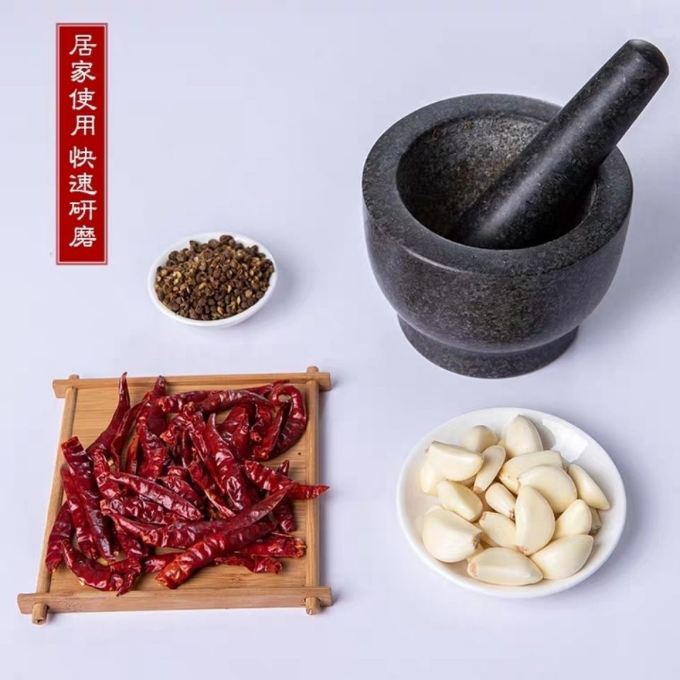 熱賣 搗蒜器石臼家用石窩搗碎搗泥器搗葯罐碓窩兌窩子石椿石杵石窩擂缽 蝦皮購物