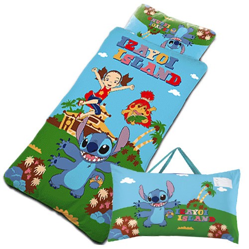 【史迪奇】-遊戲篇-幼教兒童睡袋(4*5尺) 開學季透氣正版授權 手提袋 方便收納 可拆洗