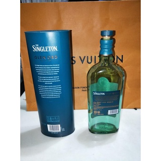SINGLETON 蘇格登 12年威士忌空酒瓶+禮盒 700ml 玻璃空瓶 酒瓶燈 小夜燈 氣氛燈 花瓶 裝飾擺設 #1