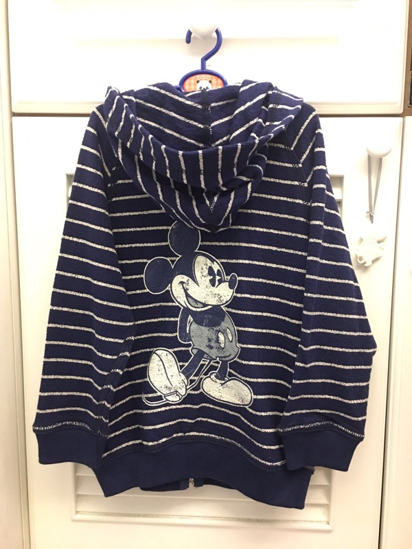 全新 正版 Disney Mickey米奇 尺寸S 4-5歲 110公分 迪士尼 男童 女童 連帽 秋冬 外套