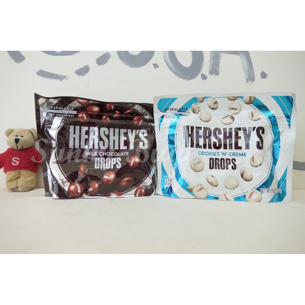 【Sunny Buy】◎現貨◎ Hershey's Drops 巧克力豆 215g 餅乾白巧克力 牛奶巧克力