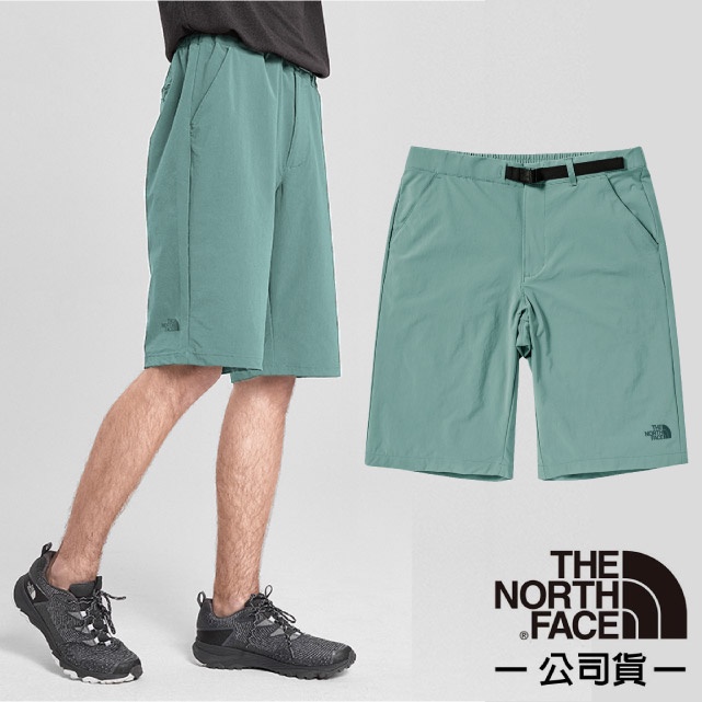 【美國 The North Face】男款FlashDry 閃電快排休閒短褲/特價85折/哥布林藍46KZ