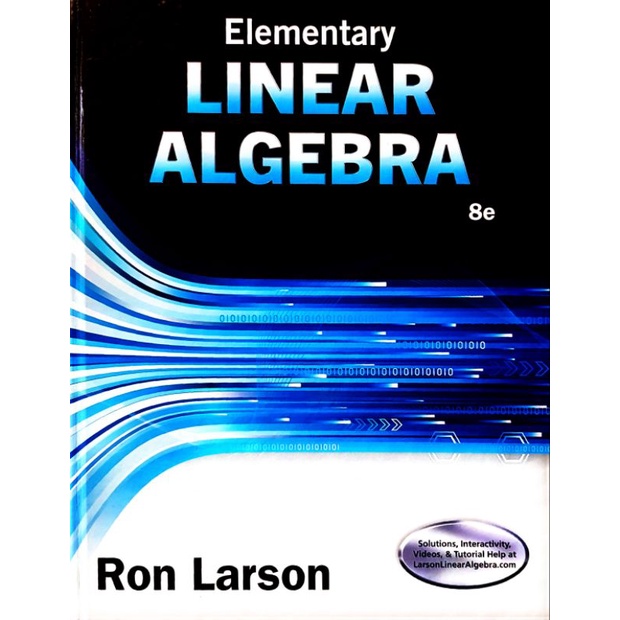[原文書] 線性代數 Elementary Linear Algebra 8e by Ron Larson
