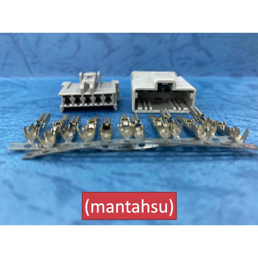 Mantahsu 5p 車用 室內配線 快速接頭 Honda 用090 型5孔非防水公母端連接器 公母端端子 蝦皮購物