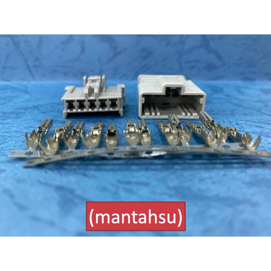 (mantahsu)5P 車用/室內配線/快速接頭/Honda 用 090 型 5孔非防水公母端連接器+公母端端子