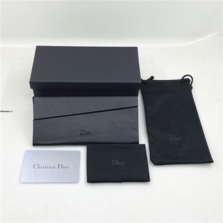 (現貨）Dior全套黑色折迭眼鏡皮盒CD迪奧太陽鏡盒三角墨鏡包裝盒子新禮盒X1