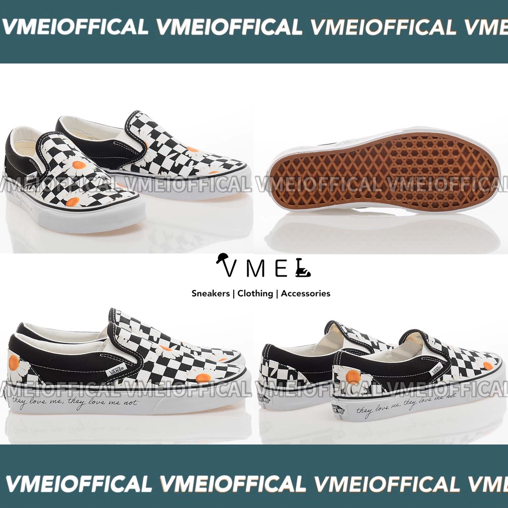 【VMEI_OFFICAL】Vans Classic Slip On 小雛菊 懶人鞋 黑白棋盤格 男段 女段