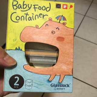 全新Glasslock baby 副食品保存盒加送餵食碗