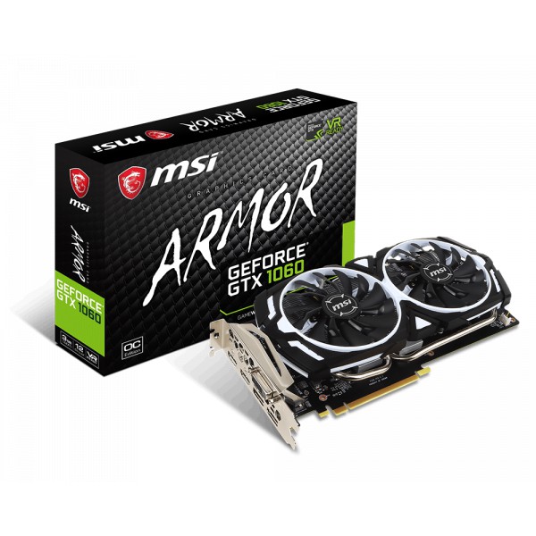 微星 MSI Armor GTX-1060 3G OCV1 鎧甲虎 顯示卡 GTX1060 雙風扇 有原廠包裝盒