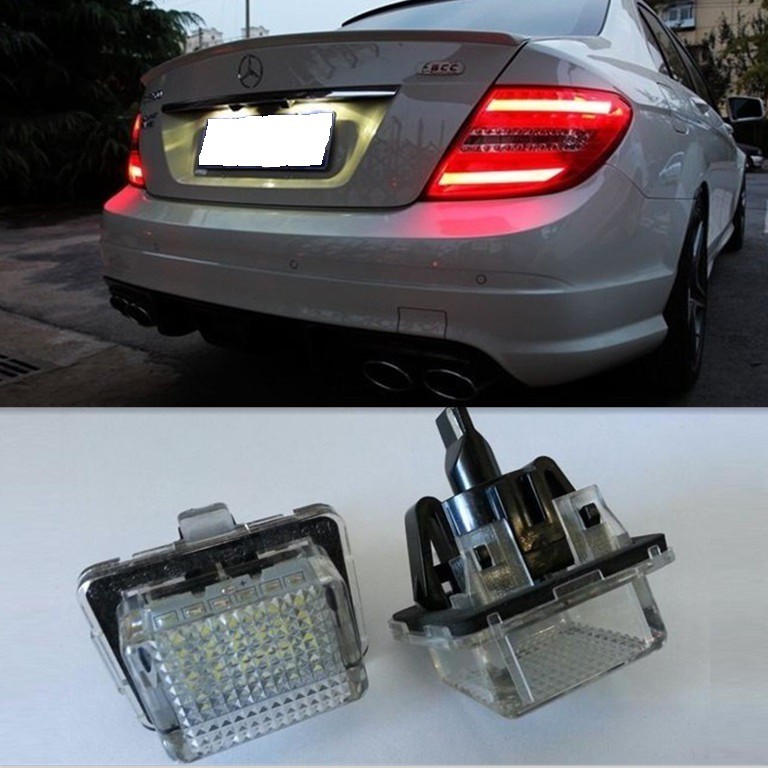 賓士 BENZ 解碼 LED 牌照燈 W204 S204 W212 W216 C216 W221