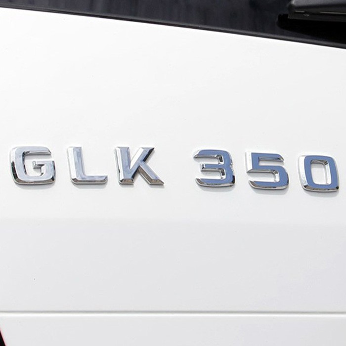 圓夢工廠 Benz 賓士 X204 GLK350 GLK 350 2008~14 後車箱改裝鍍鉻銀字貼 字標 同原廠款式