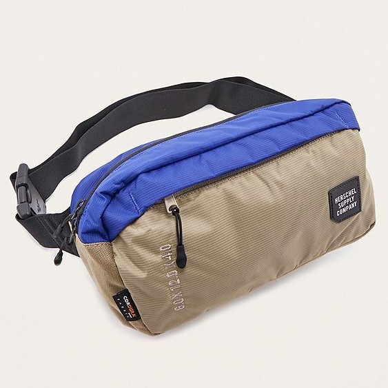 Herschel Trail Tour 中型 Hip 水藍 卡其 防水拉鍊 帆布 側包 胸包 斜包 小包 腰包 現貨