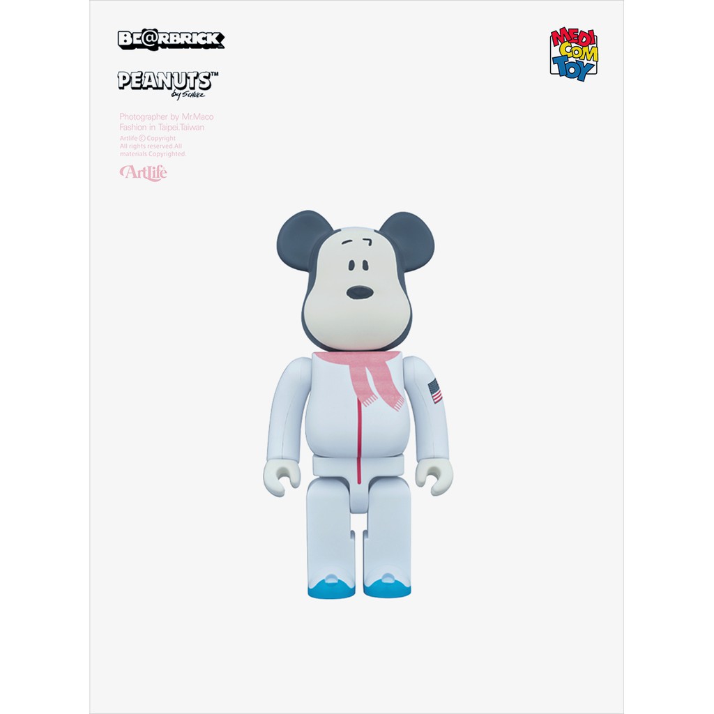 ArtLife @ MEDICOM BE@RBRICK SNOOPY 400% ASTRONAUTS 太空人 史努比