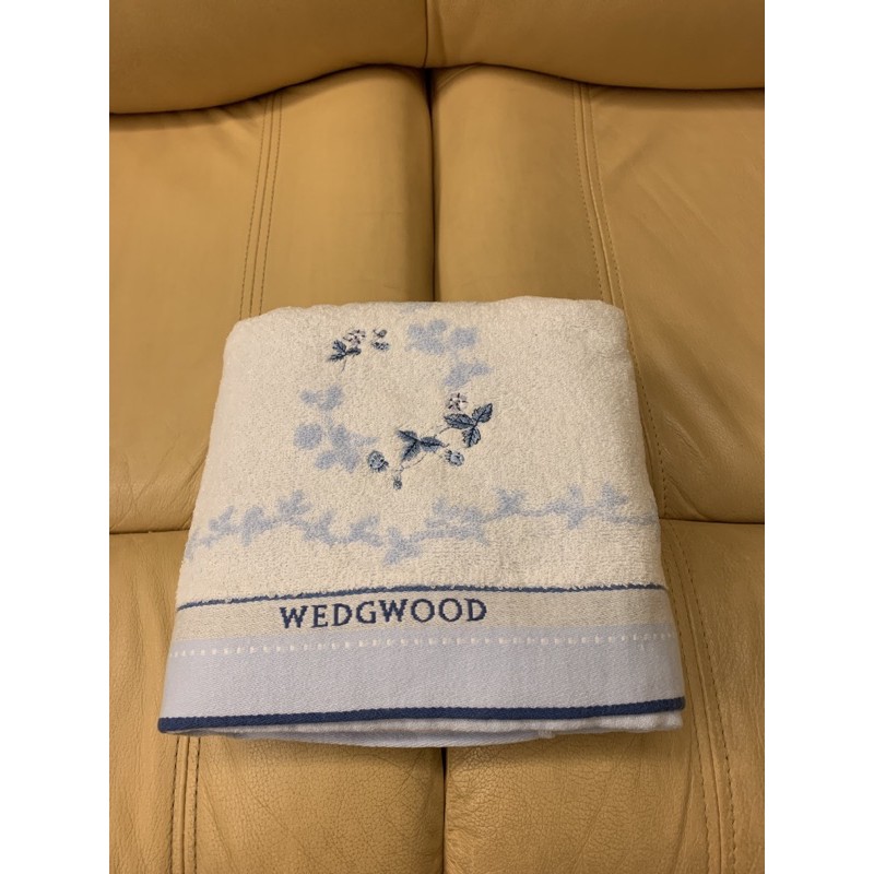 WD全新藍色柔軟浴巾Wedgwood