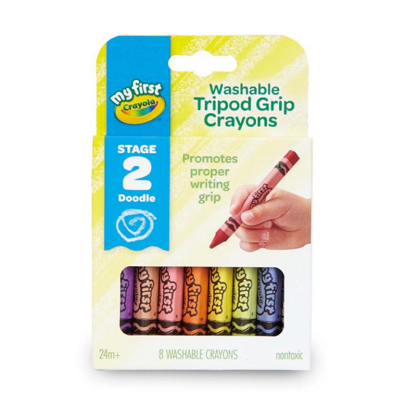 Crayola繪兒樂 8入角型易握蠟筆 ToysRUs玩具反斗城