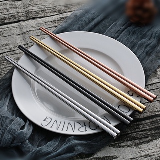 高品質304德國不鏽鋼方筷子 高質感德國不鏽鋼 筷子 不鏽鋼餐具 便攜家居方形筷子