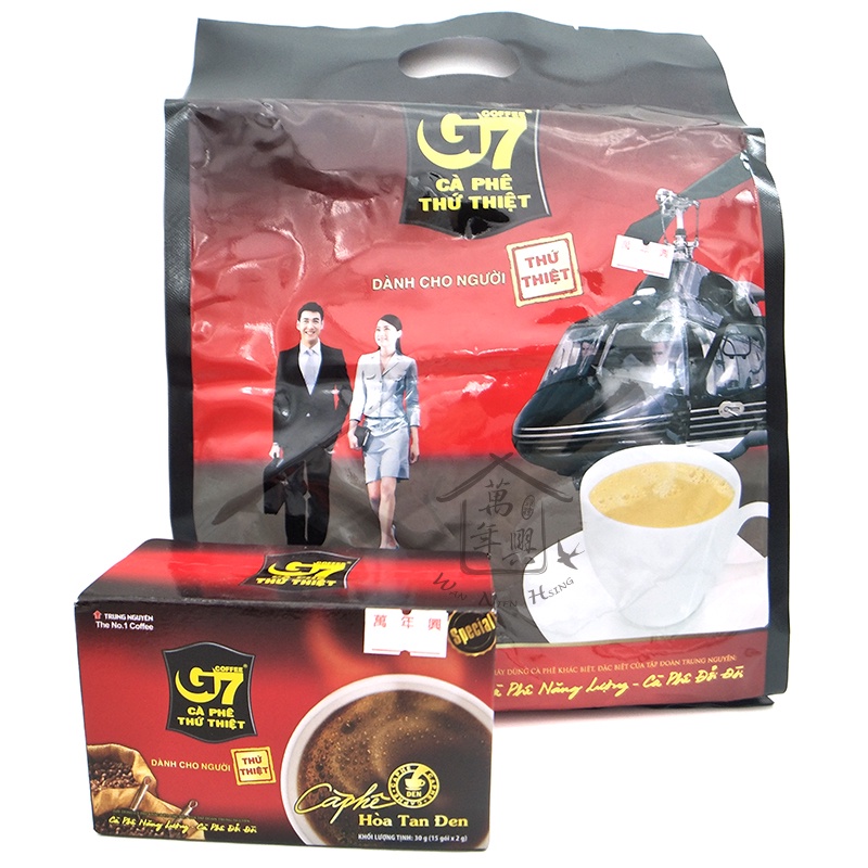 越南 G7 咖啡 黑咖啡 30g(15入) 三合一咖啡 800g(50入) 即溶咖啡