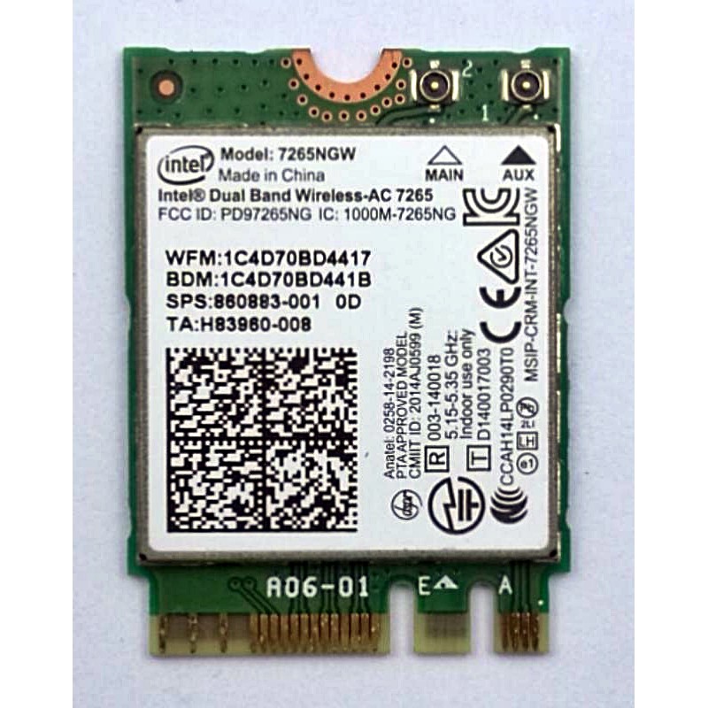 【冠丞3C】Intel 7265NGW NGFF M2 無線網卡 7260AC 8260 hp GC-0127-3