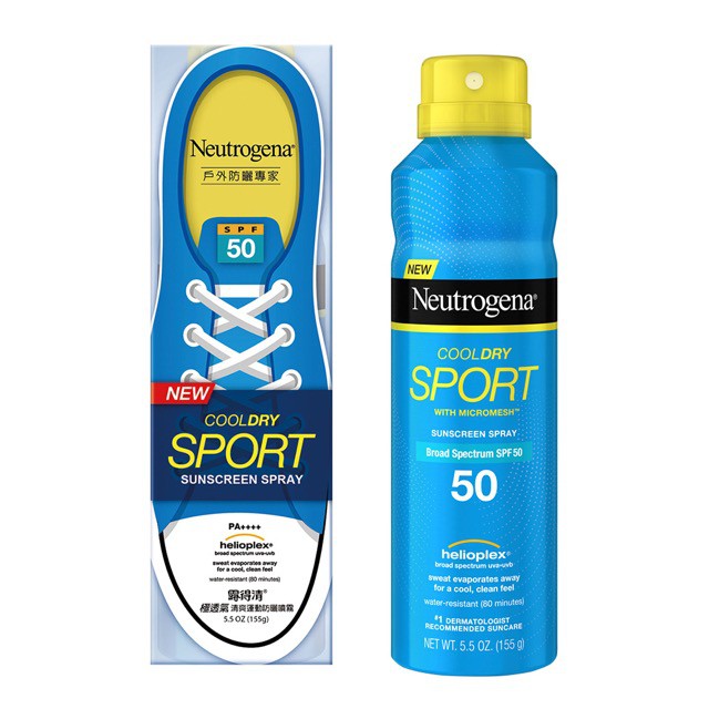 Neutrogena極透氣運動防曬噴霧155g-新包裝