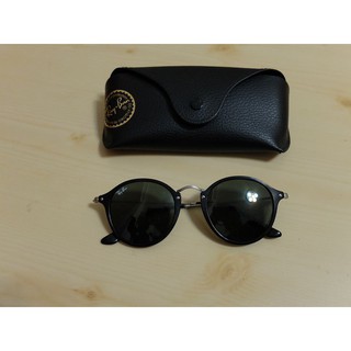 Ray Ban 雷朋 RB 2447 圓膠框 金屬 墨綠鏡片