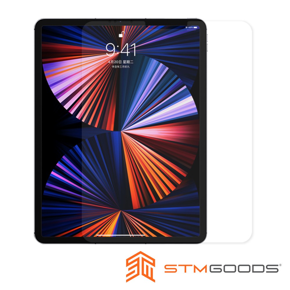 澳洲STM iPad Pro 11吋 / Pro 12.9吋 (2021-2018) 專用防摔殼相容強化玻璃螢幕保護貼