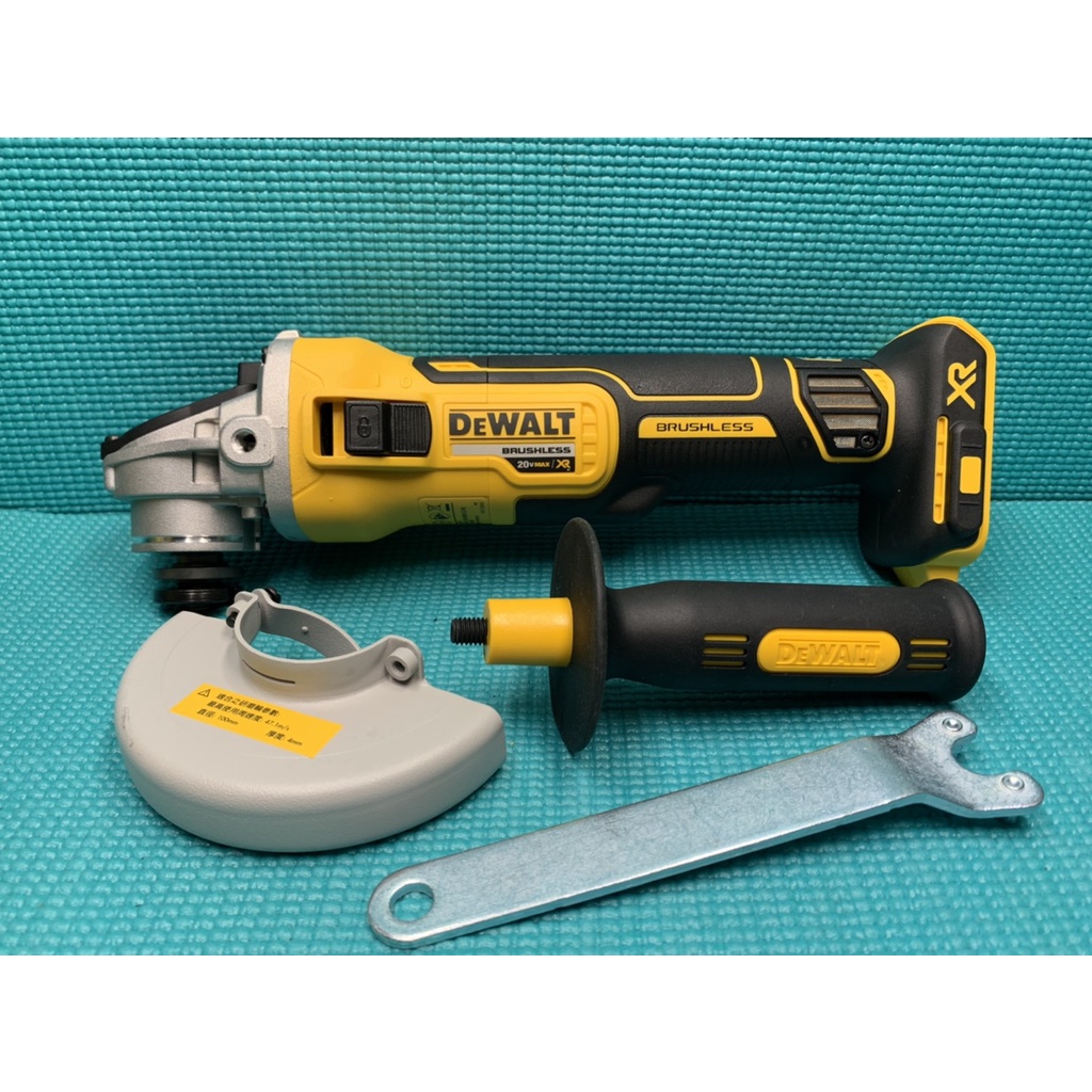 "台中工具老爹" DEWALT 得偉 20V DCG405 無碳刷4英吋 4"無刷砂輪機 405 dcg405b 空機