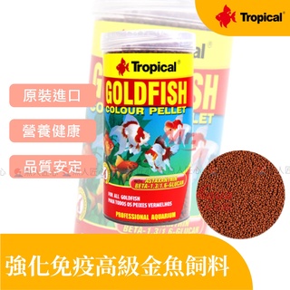 【魚匠】Tropical(德比克) 強化免疫高級金魚飼料 〈 250ml 、1000ml 〉#金魚飼料 #魚飼料