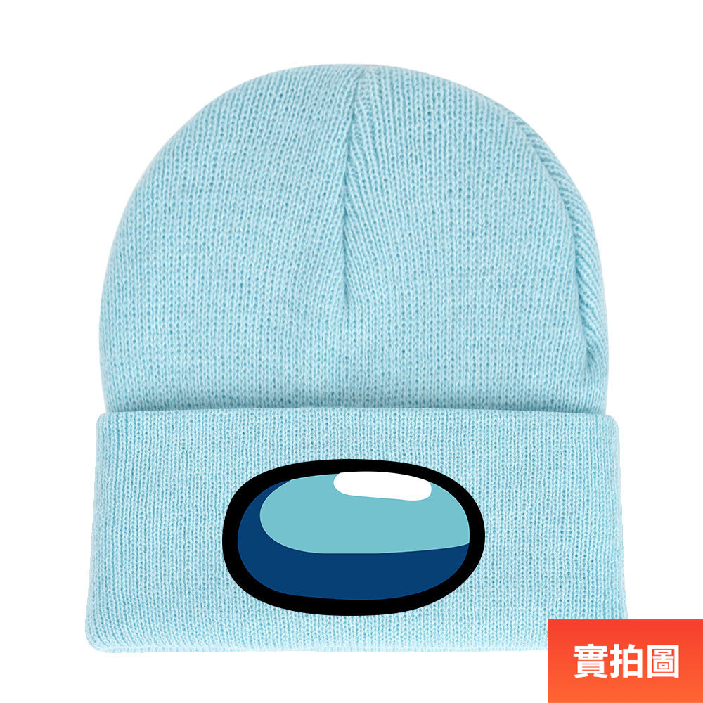 秋冬保暖針織帽among Us遊戲周邊帽子卷邊純色簡約毛線帽 Fancytomorrow 泛希時尚 蝦皮購物