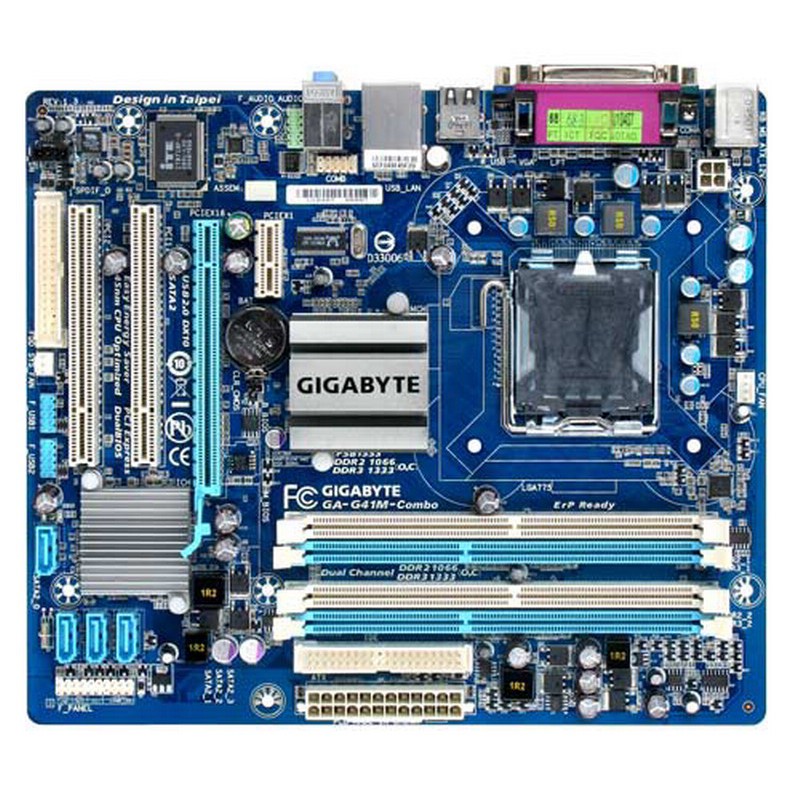 技嘉GA-G41M-Combo整合式主機板、記憶體支援DDR2、DDR3(禁混插)二手良品、附檔板
