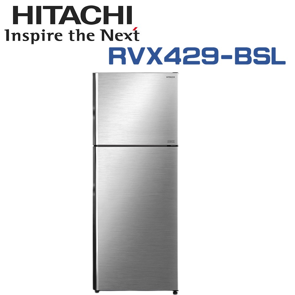 ✿聊聊最便宜✿全台配裝✿全新未拆箱 RVX429-BSL【HITACHI日立】417公升 變頻兩門冰箱 星燦銀