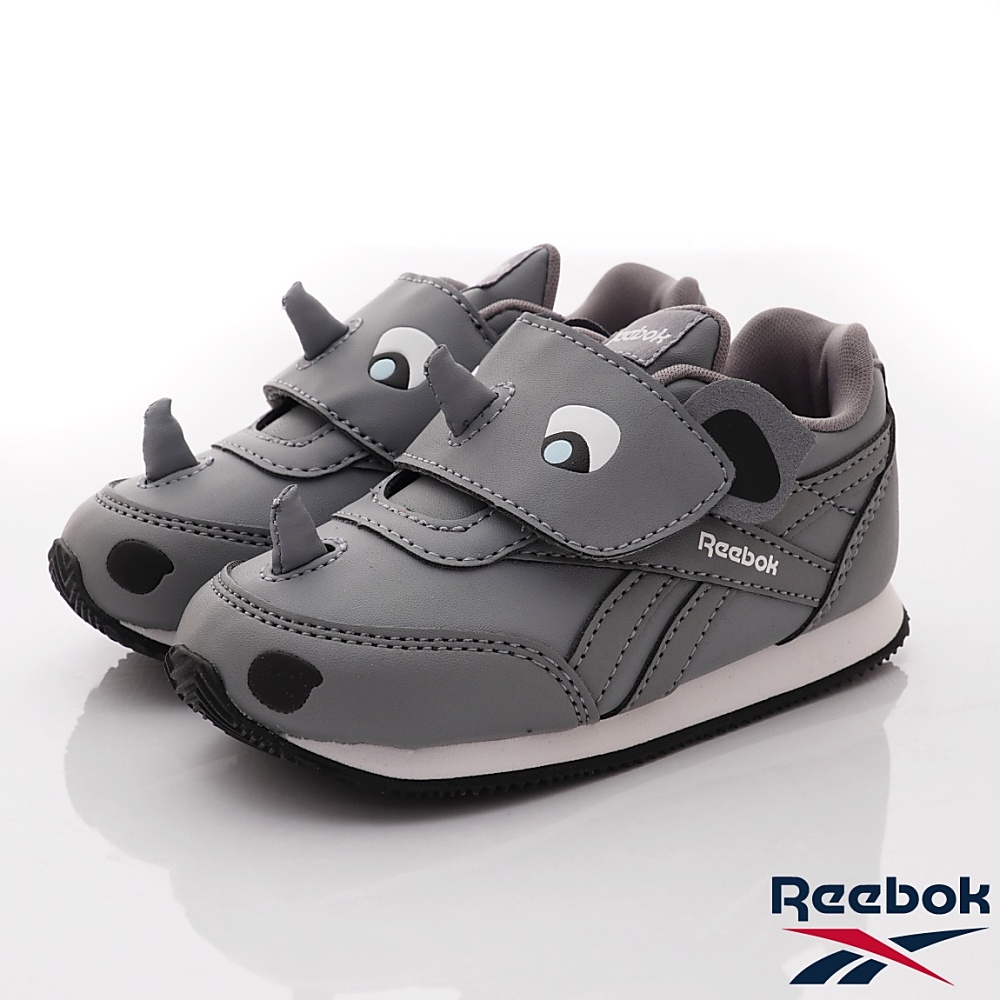 REEBOK銳跑河馬造型休閒版鞋運動鞋01348/灰(寶寶段)13cm-16cm