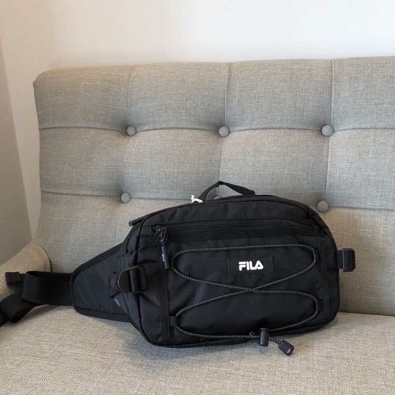 FILA 小logo 大容量 腰包 胸包 相機包