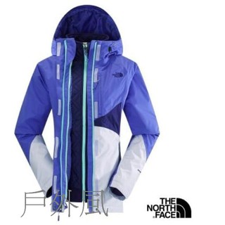 【戶外風】The North Face 女 HyVent防水化纖兩件式外套