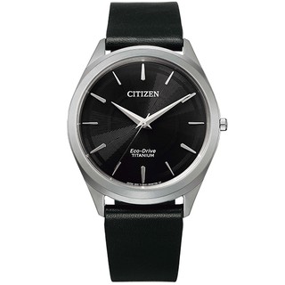【CITIZEN星辰】BJ6520-15E 光動能男錶 藍寶石鏡面 皮帶 銀/黑 39mm 臺南 時代鐘錶