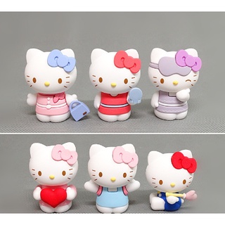 【軸心萌兔】三麗鷗 KITTY貓凱蒂貓美樂蒂大耳狗布丁狗人偶模型公仔玩具蛋糕裝飾烘培禮品禮物生日食玩轉蛋