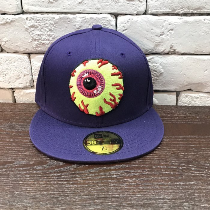 MISHKA x New Era 眼球 紫色 全封 棒球帽【Culture】