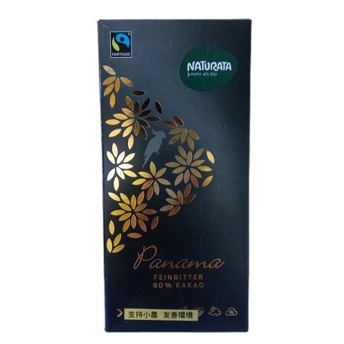 NATURATA 巴拿馬80%黑巧克力 100g/片(另有即期品效期至2024.06.03)