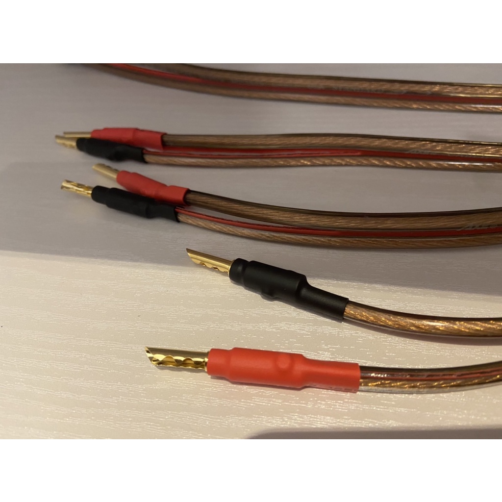 AXE SPK-350 OFC無氧銅發燒喇叭線(線頭兩端各兩顆香蕉頭)2.5米一對/一對喇叭用