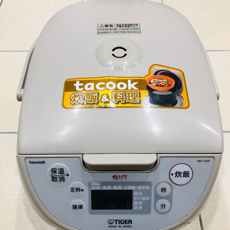 日本製 虎牌10人份微電腦炊飯電子鍋 少用 內鍋有使用痕跡 誠可議