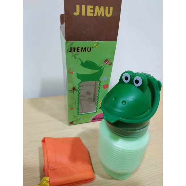 新款 JIEMU捷牧 可伸縮卡通便攜式尿桶600ml(綠)