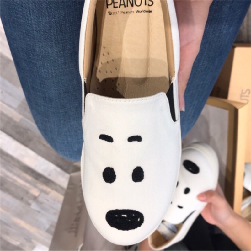 Peanuts 史努比snoopy 懶人平底鞋樂福鞋 蝦皮購物
