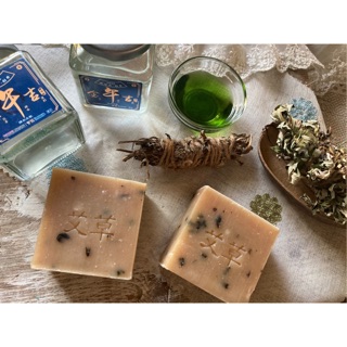 午時水艾草平安皂/正能量、除穢/鐵砧山午時水/卓瑪愛象/精油手工皂