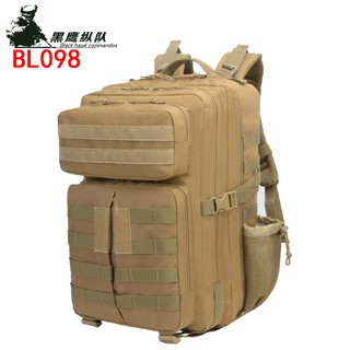 黑鷹縱隊 3P戰術包 男女軍迷沖鋒包 加大45L牛津900D雙肩包男生包包後揹包軍用包戰術雙肩包