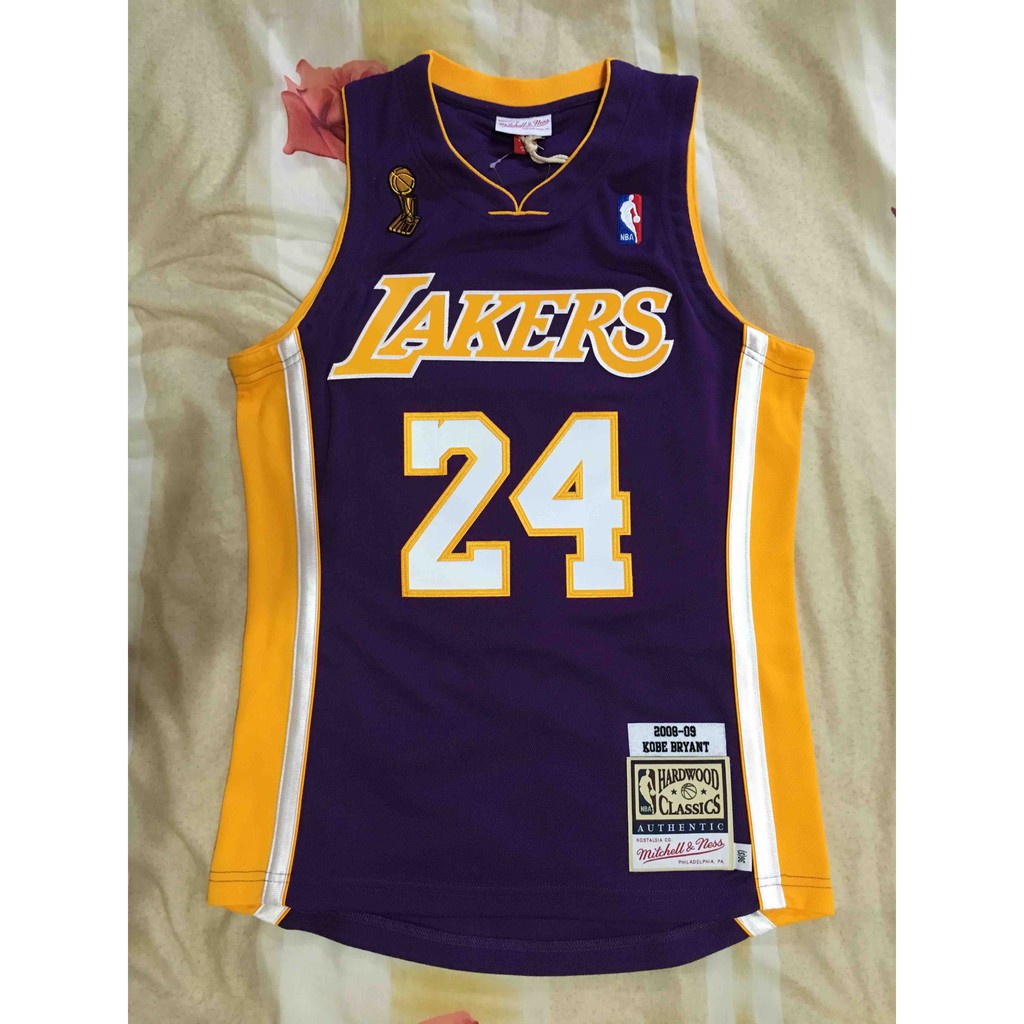 MN Mitchell &amp; Ness Lakers Kobe Bryant AU Jersey 科比 布萊恩 球員版