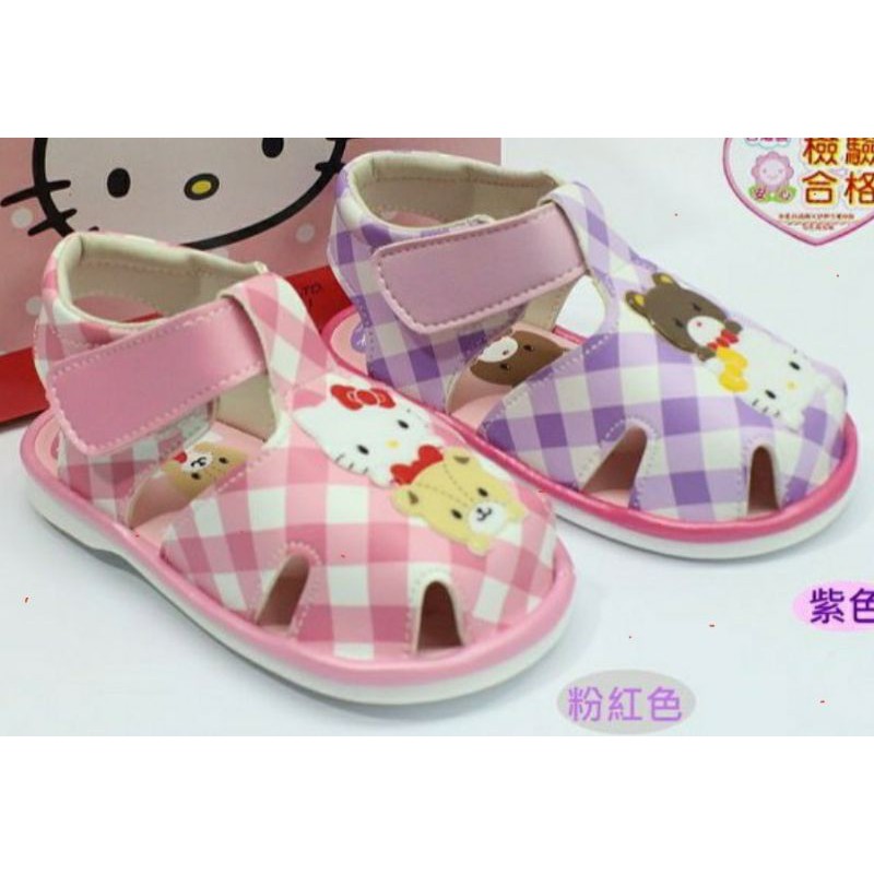 新品上架   Hello Kitty 女童涼鞋拖鞋女童護趾涼鞋  GTR57 817904P 817904R